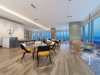 现代写字楼茶水间休息区