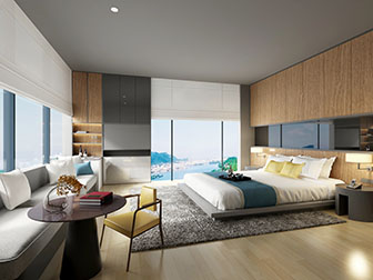 现代酒店客房套房