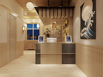 日式饭店收银前台