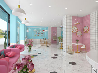 现代轻奢蛋糕面包房甜品店