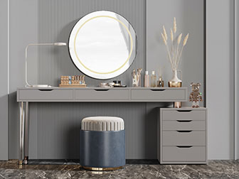 现代轻奢化妆梳妆台