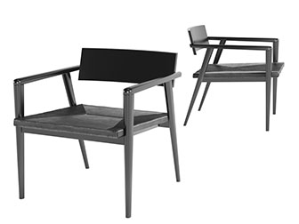 现代实木休闲椅子