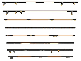 现代金属轨道筒灯射灯
