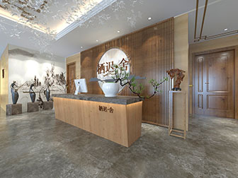 新中式接待前台