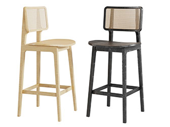 北欧实木吧椅