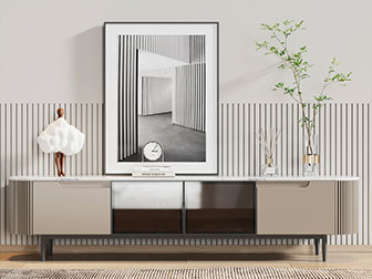 现代实木电视柜