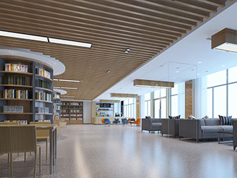 现代书吧图书馆阅览室