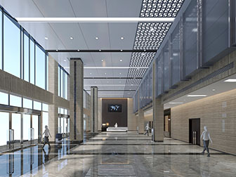 现代接待前台大厅