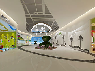 后现代英语培训大厅接待区