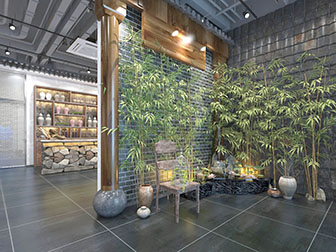 新中式门厅玄关