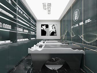 北欧美容美发理发店洗头区