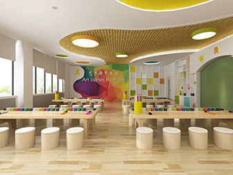 北欧幼儿园美术教室