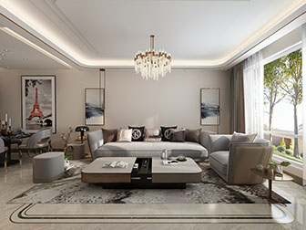 后现代客厅餐厅