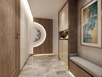 新中式门厅玄关过道