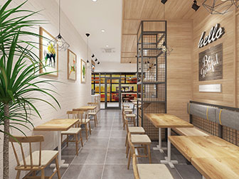 北欧饭店餐馆就餐区