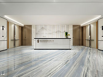 新中式大厅大堂前台接待台