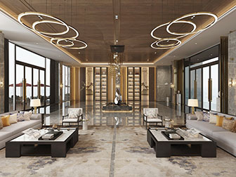 新中式接待区大厅