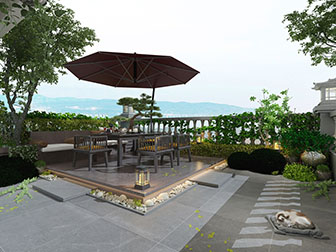 新中式露台阳台