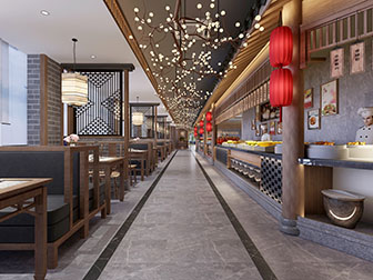 新中式自助餐馆饭店