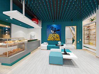 现代轻奢面包蛋糕甜品店