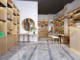 新中式茶具店前台