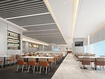 新中式饭店餐馆就餐区