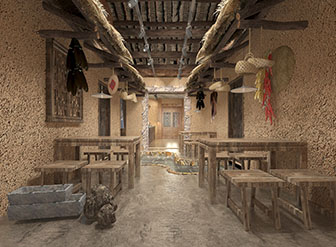 新中式民宿餐厅餐馆