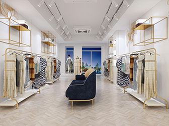 现代轻奢女装服装店