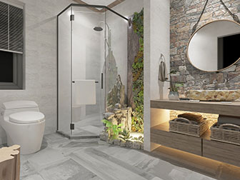 新中式卫浴间卫生间