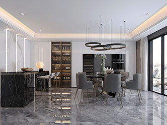现代餐厅厨房