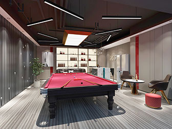 后现代台球室