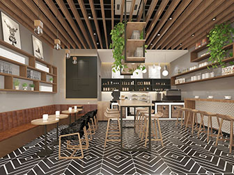 北欧奶茶店饮品店