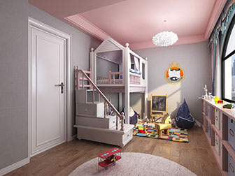 北欧儿童房上下床