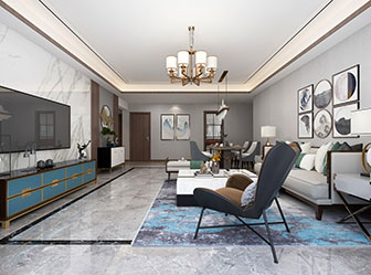 新中式客厅餐厅