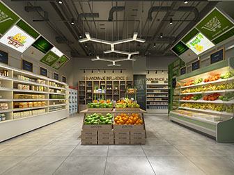 工业风超市水果蔬菜