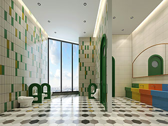 现代幼儿园公共卫生间卫浴间