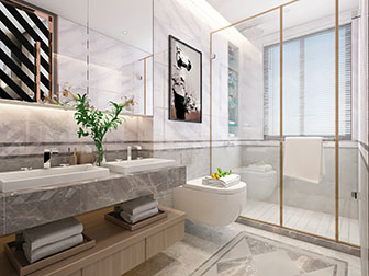 现代轻奢卫生间卫浴间