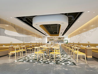 北欧饭店餐馆就餐区