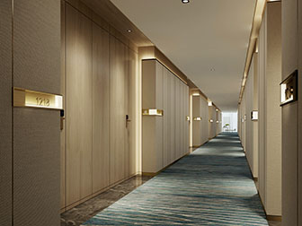 现代酒店走廊过道