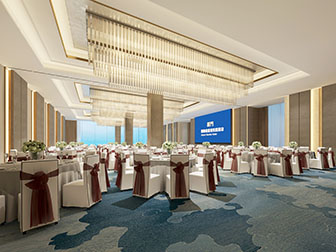 现代酒店大堂宴会厅就餐区