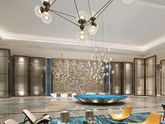 现代大厅大堂前台接待区