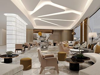 后现代接待洽谈区