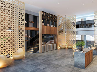 后现代接待前台大厅