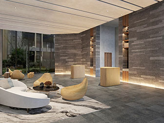 后现代大堂接待洽谈区