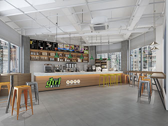工业风奶茶店饮品店