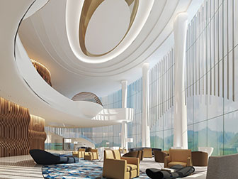 现代大厅大堂接待洽谈区