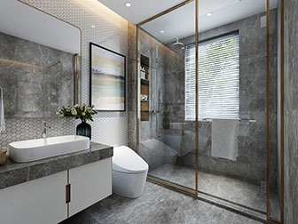 现代轻奢卫浴间卫生间