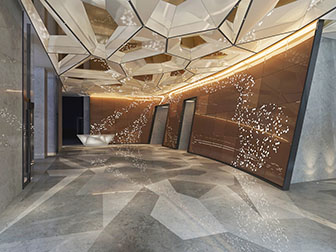 后现代大堂前台接待台