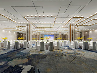 新中式酒店大堂就餐区