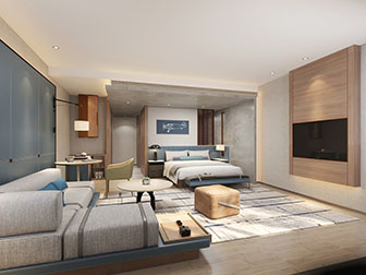 现代酒店客房套房
